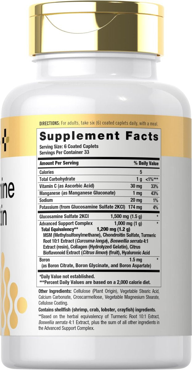 Doctor's Way Glucosamin Chondroitin MSM Kurkuma Komplex | 200 Kapseln | Nahrungsergänzungsmittel für Erwachsene | Non-GMO, Glutenfrei