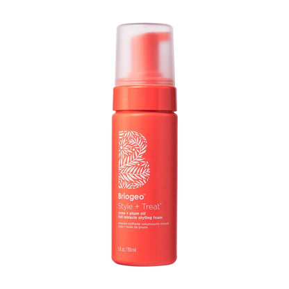 Briogeo Style + Treat Yuzu + Plum Oil Full Miracle Styling Foam für Volumen | Hitzeschutz & Frizz-Kontrolle | Silikonfrei | Vegan & Tierversuchsfrei | 148 ml