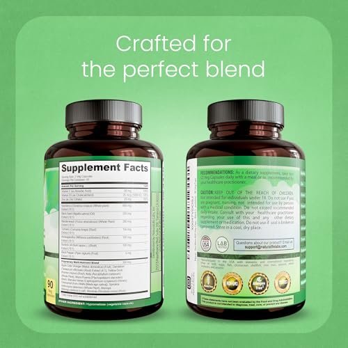 Sea Moss, Schwarzkümmelöl, Blasentang, Kurkuma, Ashwagandha, Klette, Vitamin C, D3, Gelbwurzel, Manuka, Löwenzahn – 90 vegane Kapseln