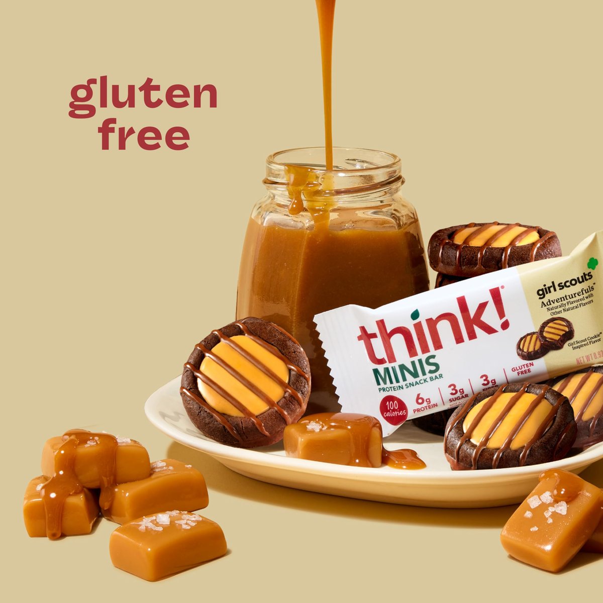 think! Girl Scout Minis, Adventurefuls, 15 Stück – Protein-Snack-Riegel