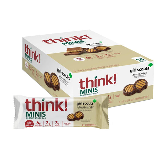 think! Girl Scout Minis, Adventurefuls, 15 Stück – Protein-Snack-Riegel