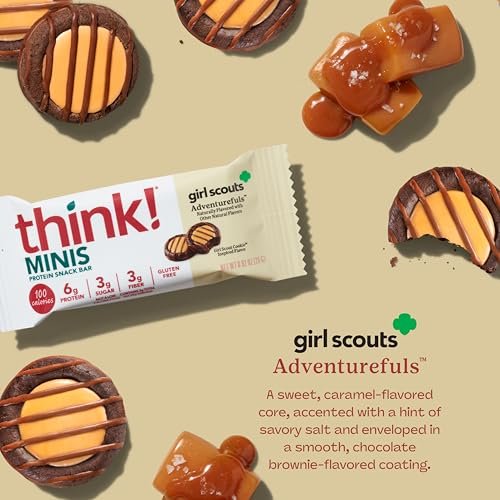 think! Girl Scout Minis, Adventurefuls, 15 Stück – Protein-Snack-Riegel