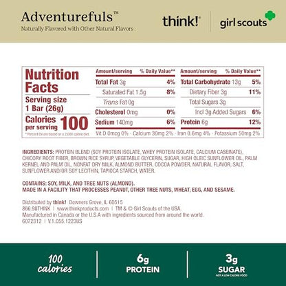 think! Girl Scout Minis, Adventurefuls, 15 Stück – Protein-Snack-Riegel