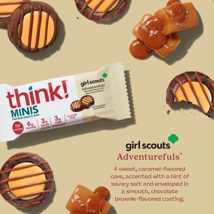 think! Girl Scout Minis, Adventurefuls, 15 Stück – Protein-Snack-Riegel