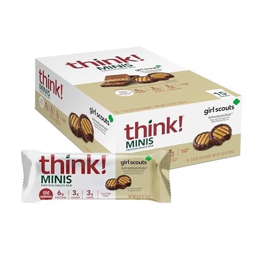 think! Girl Scout Minis, Adventurefuls, 15 Stück – Protein-Snack-Riegel