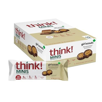 think! Girl Scout Minis, Adventurefuls, 15 Stück – Protein-Snack-Riegel