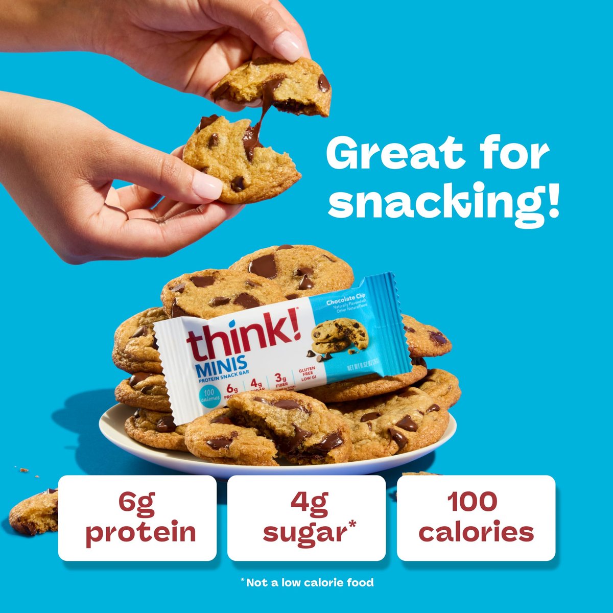 think! Minis, Schokoladenstückchen, 15er-Pack, Proteinriegel