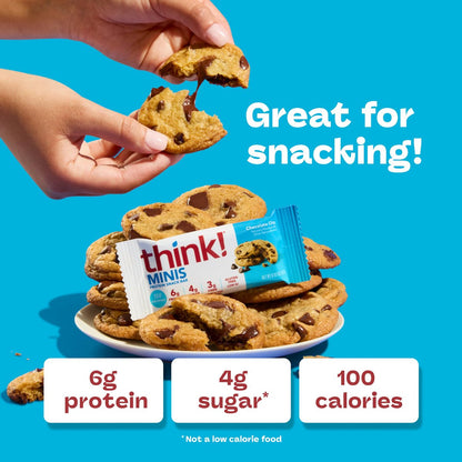 think! Minis, Schokoladenstückchen, 15er-Pack, Proteinriegel