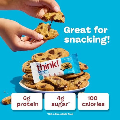think! Minis, Schokoladenstückchen, 15er-Pack, Proteinriegel