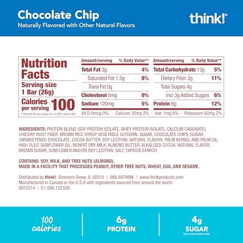 think! Minis, Schokoladenstückchen, 15er-Pack, Proteinriegel