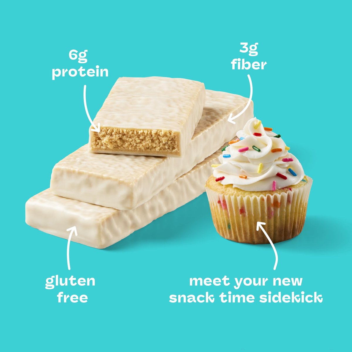 think! Minis Cupcake Batter Proteinriegel, 15 Riegel