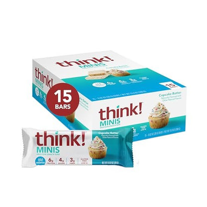think! Minis Cupcake Batter Proteinriegel, 15 Riegel