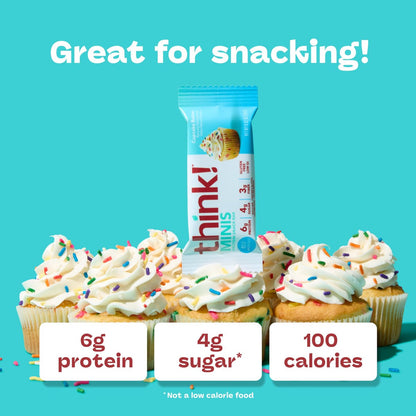 think! Minis Cupcake Batter Proteinriegel, 15 Riegel