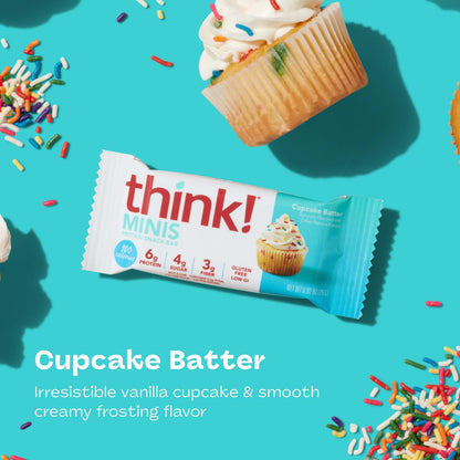 think! Minis Cupcake Batter Proteinriegel, 15 Riegel