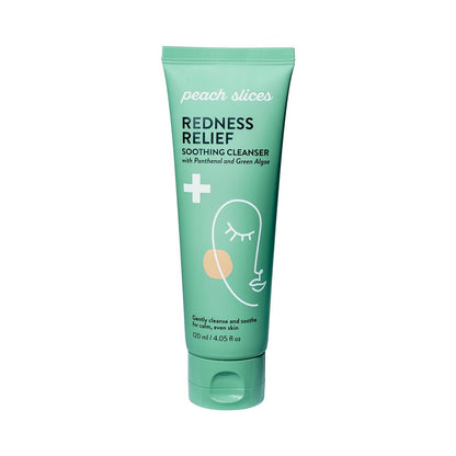Peach Slices - Rötungen lindernder Reinigungsschaum (120 ml) - Sanfte Reinigung und Beruhigung - Für einen ruhigen, ebenmäßigen Teint - mit Panthenol, Grünalgen & Rhodomyrtus - Vegan, tierversuchsfrei, Koreanische Hautpflege