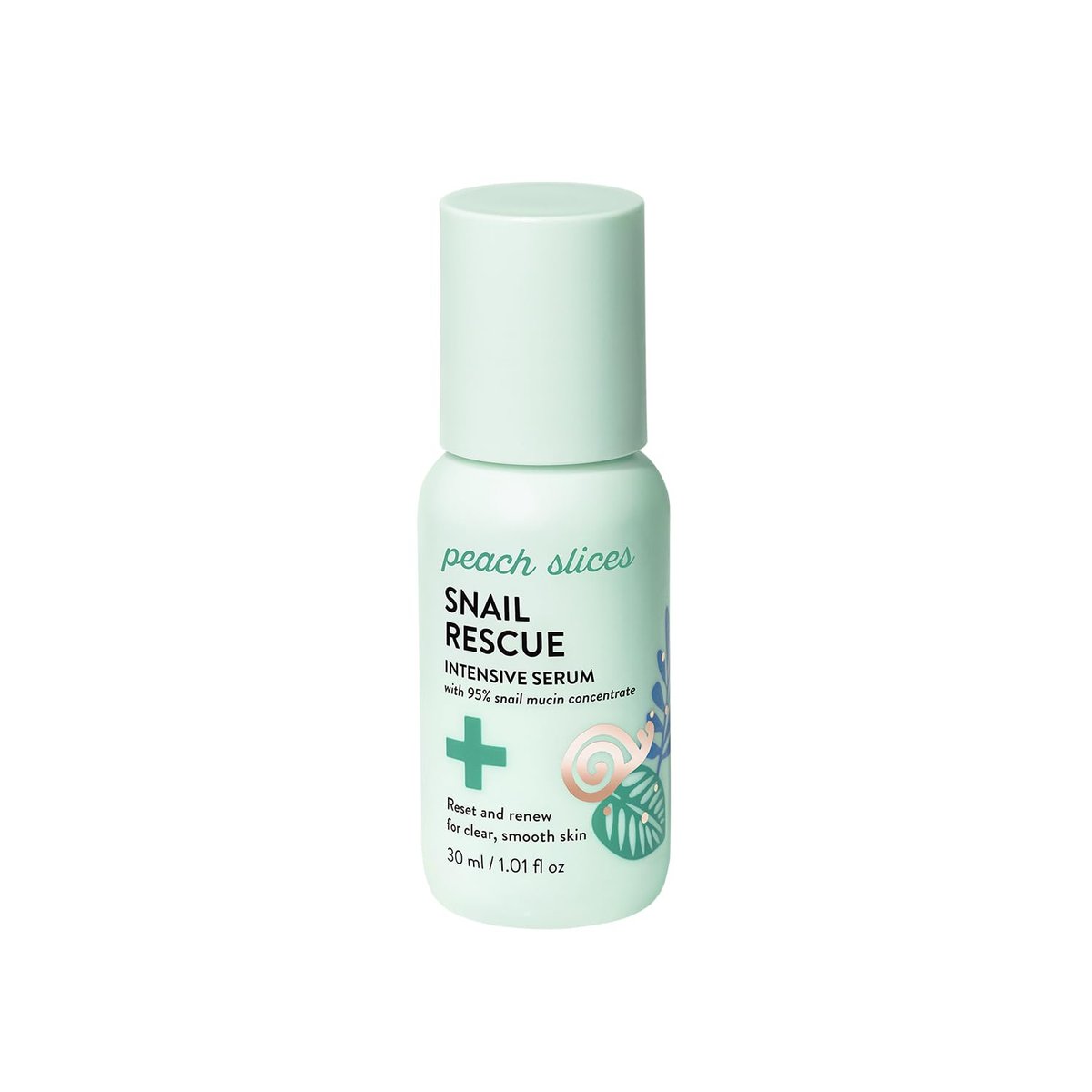 Peach Slices - Snail Rescue Intensive Serum - 95% Schneckenmucin-Konzentrat mit Birkensaft, Hyaluronsäure & Cica - 30 ml