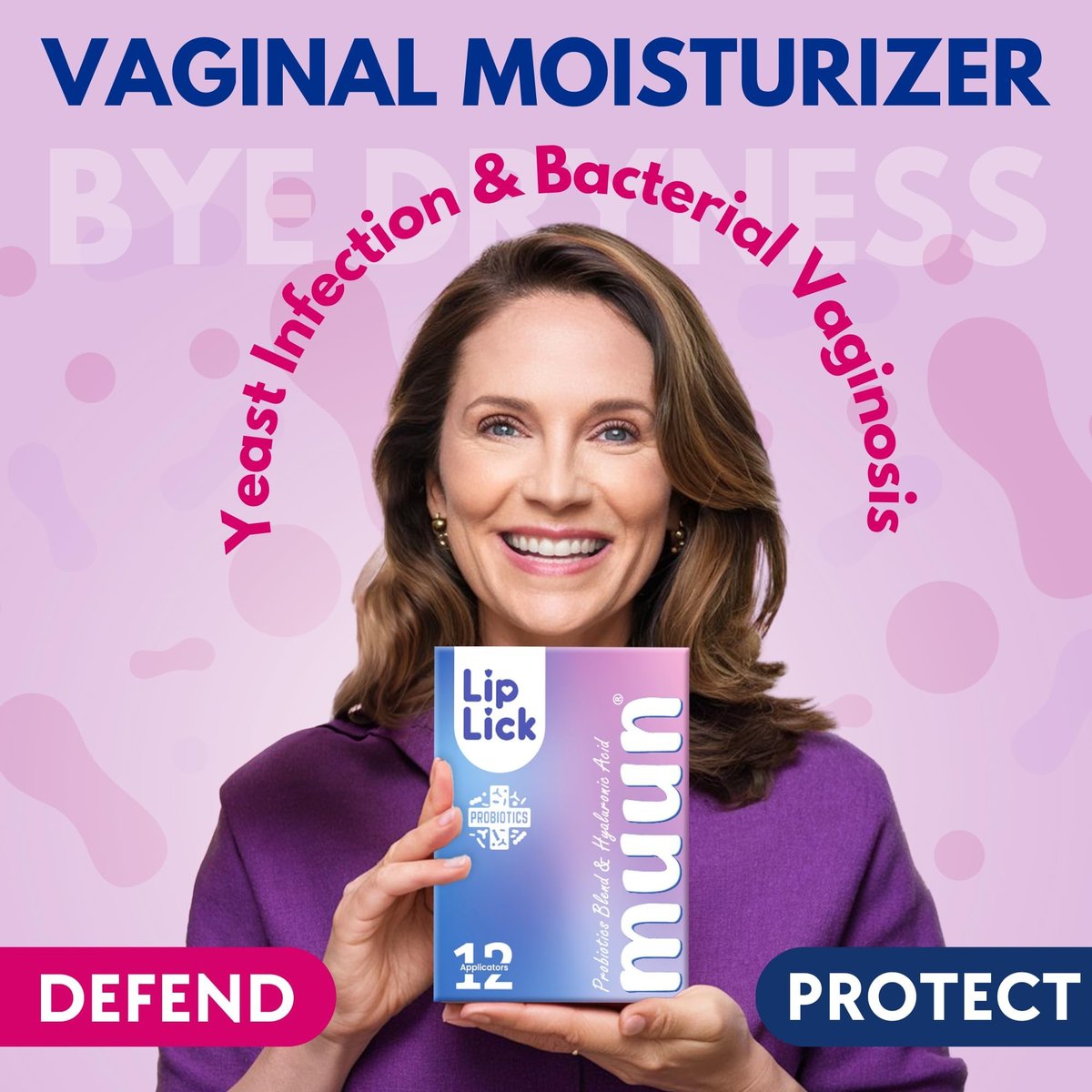 Muun Frauen Scheidenprobiotika gegen Hefepilzinfektionen & bakterieller Vaginose – 12er-Pack Vaginal-Moisturizer bei Trockenheit & zur Förderung des pH-Gleichgewichts, feminine Geruchselimination & Vaginalgesundheit, hormon- & östrogenfrei