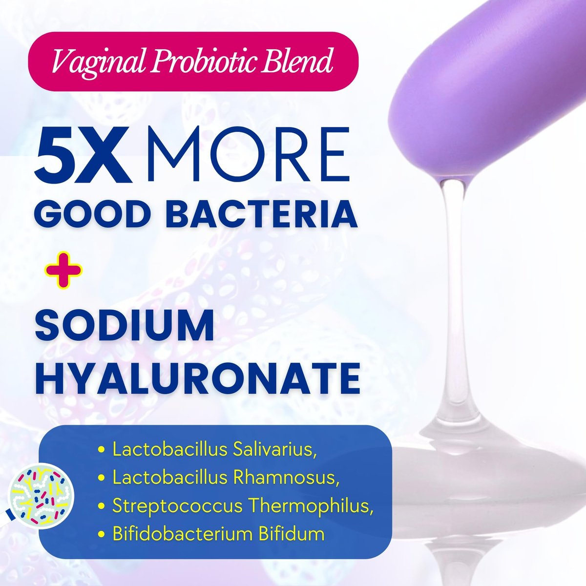 Muun Frauen Scheidenprobiotika gegen Hefepilzinfektionen & bakterieller Vaginose – 12er-Pack Vaginal-Moisturizer bei Trockenheit & zur Förderung des pH-Gleichgewichts, feminine Geruchselimination & Vaginalgesundheit, hormon- & östrogenfrei