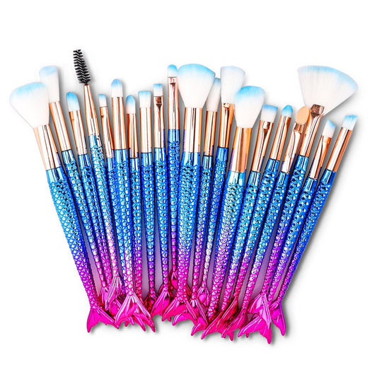 NICEMOVIC Frozen Prinzessin Make-up Pinselset 20-teilig - Geschenk für Mädchen, Trendy Weihnachtsgeschenkideen, Make-up Werkzeugset für Kinder