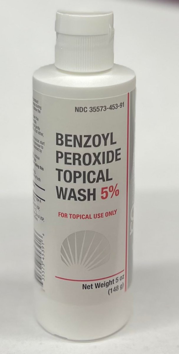 BurelPharma Benzoylperoxid Gesichtswäsche 5% Akne-Medikation 5oz, 1 Packung