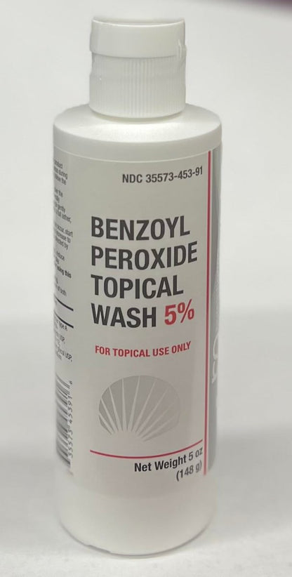 BurelPharma Benzoylperoxid Gesichtswäsche 5% Akne-Medikation 5oz, 1 Packung