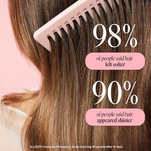 MONDAY HAIRCARE Glättendes Shampoo + Conditioner Set (2er-Pack) 27 oz je Flasche – Für krauses, grobes & lockiges Haar mit Kokosöl, Sheabutter & Vitamin E – 100% recycelbare Flasche – Pink
