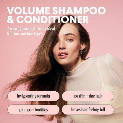 MONDAY HAIRCARE Volume Shampoo & Conditioner Set (2er-Pack, 27 oz) für feines, dünnes und fettiges Haar – mit Kokosöl, Ingwerextrakt und Vitamin E – 100% recycelbare Flasche