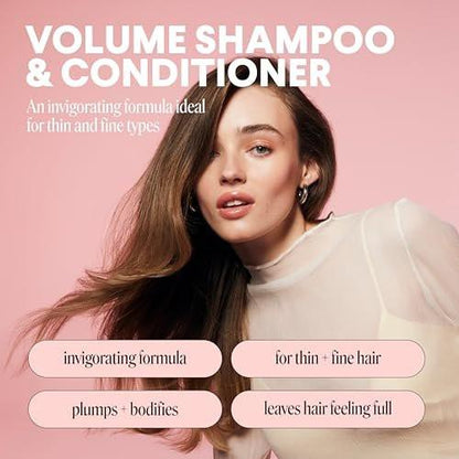 MONDAY HAIRCARE Volume Shampoo & Conditioner Set (2er-Pack, 27 oz) für feines, dünnes und fettiges Haar – mit Kokosöl, Ingwerextrakt und Vitamin E – 100% recycelbare Flasche