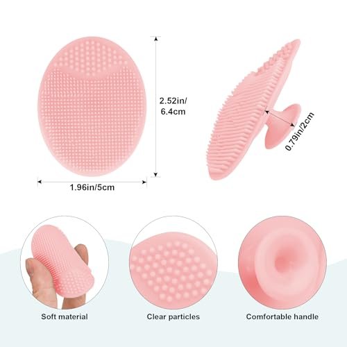 Molylove 3-teiliges Babyhaarbürsten-Set mit Holzgriff und Kamm für Neugeborene & Kleinkinder | Natürliche weiche Ziegenhaarborsten | Holzkamm | Rosa Silikonbürste | Ideal gegen Milchschorf