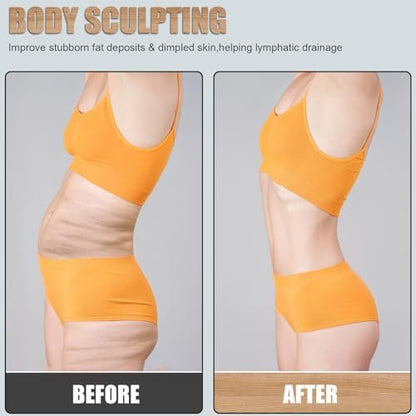 KintKita Holz Therapie Massagewerkzeuge – Holzförmiger Lymphdrainage-Massager zur Cellulite-Reduktion, Körperformung & Muskelentspannung (30 x 15 cm)
