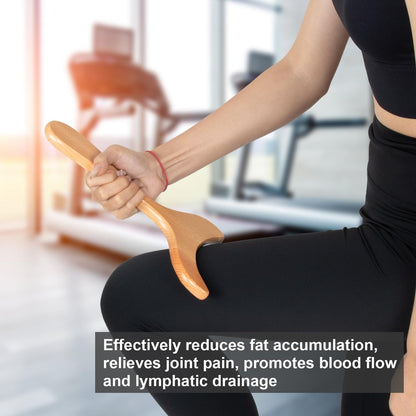 KintKita Holz Therapie Massagewerkzeuge – Holzförmiger Lymphdrainage-Massager zur Cellulite-Reduktion, Körperformung & Muskelentspannung (30 x 15 cm)