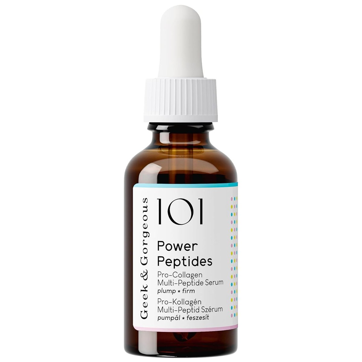 Geek & Gorgeous – Power Peptides – Milchiges Serum mit Multi-Peptiden – Für glattere, straffer wirkende Haut und verbesserte Elastizität – Geeignet für alle Hauttypen – 30 ml