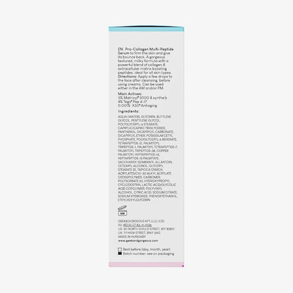 Geek & Gorgeous – Power Peptides – Milchiges Serum mit Multi-Peptiden – Für glattere, straffer wirkende Haut und verbesserte Elastizität – Geeignet für alle Hauttypen – 30 ml