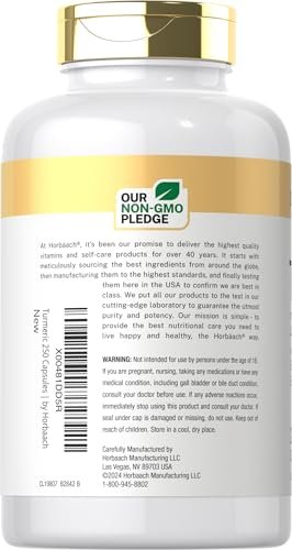 Doctor's Way Curcumin Kapseln mit Kurkuma & Schwarzem Pfeffer Extrakt | 250 Kapseln | 95 % Curcuminoide | Non-GMO, Glutenfrei