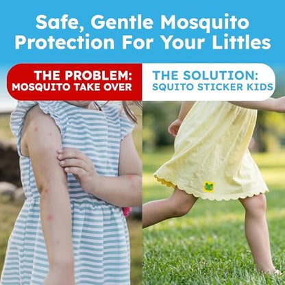 BugMD Squito Sticker Mückenabwehr-Pflaster für Kinder (78 Sticker) – Sicher & Wirksam gegen Mücken – Ideal für Camping, Strand und Outdoor