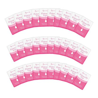 Beauty7 Post Wax Calming Oil Wipes 30 Pack – Beruhigende Öltücher nach der Haarentfernung, entfernt Rückstände, reduziert Rötungen, Nachfüllpackung