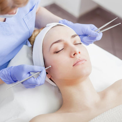 ideayard Gesichtsreflexzonen-Werkzeug, 3er-Set mit 6 Größenköpfen, Edelstahl-Akupunkturstift für Ohr, Gesicht & Körper, Akupressur, Massage, Tiefengewebs-Schmerzlinderung & Muskelentspannung