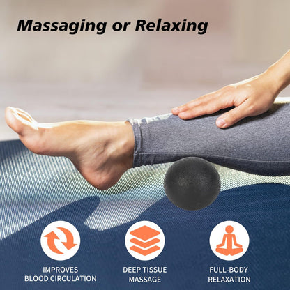 Fußroller Massageball Set gegen Plantarfasziitis – Schmerzlinderung für Fußsohle, Fersensporn und Neuropathie – Tiefengewebsmassage mit Spiky Bällen