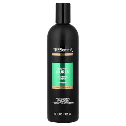 TRESemmé Bouncy Curls Defining Cream mit Kokosnuss, 355 ml – Definition und Feuchtigkeit für lockiges Haar