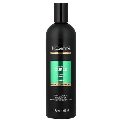 TRESemmé Bouncy Curls Defining Cream mit Kokosnuss, 355 ml – Definition und Feuchtigkeit für lockiges Haar