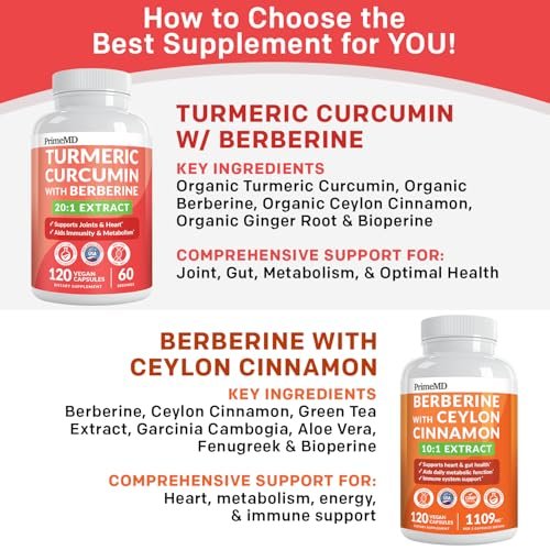 5-in-1 Bio Kurkuma Curcumin Komplex (4210mg) mit Berberin, Ceylon Zimt, Bioperin & Ingwer – 120 Kapseln für Gelenke, Herz, Darm & Stoffwechsel