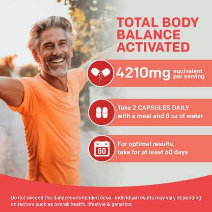5-in-1 Bio Kurkuma Curcumin Komplex (4210mg) mit Berberin, Ceylon Zimt, Bioperin & Ingwer – 120 Kapseln für Gelenke, Herz, Darm & Stoffwechsel