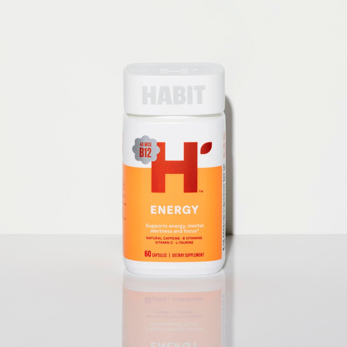 Habit Energy Supplement 2er-Pack (120 Kapseln) – Neue Verpackung, Unterstützt Energie, geistige Wachsamkeit und Fokus, natürliches Koffein, Vitamine B & C, Grüntee-Extrakt, vegan, nicht-GVO
