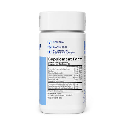 Habit Stress Relief Supplement (60 Kapseln) - Neues Design, Unterstützt Entspannung & Stimmungsausgleich, Vitamin B, Adaptogene, Melisse, Beruhigend, Vegan, Ohne Gentechnik (1 Packung)