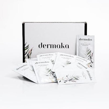 Dermaka Hautcreme 25 Portionspackungen (5 ml) – Feuchtigkeitscreme mit Arnika Montana & Vitaminen A & E – Nicht fettende Formel für Gesicht & Körper