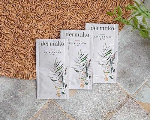 Dermaka Hautcreme 25 Portionspackungen (5 ml) – Feuchtigkeitscreme mit Arnika Montana & Vitaminen A & E – Nicht fettende Formel für Gesicht & Körper
