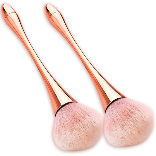 Super Großer Mineralpinsel-Set - 2-teiliges Bronzer-Makeup-Pinsel & weicher, flauschiger Foundation-Pinsel