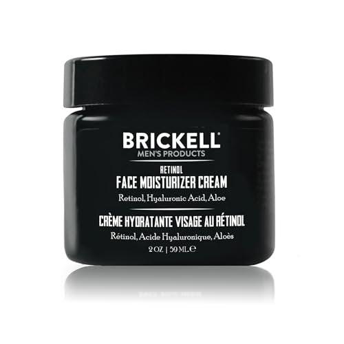 Brickell Männer Retinol Feuchtigkeitscreme – Natürliche & organische Anti-Falten Nachtcreme mit Retinol & Hyaluronsäure zur Reduzierung von feinen Linien und gleichmäßigerem Hautton, duftfrei, 60 ml