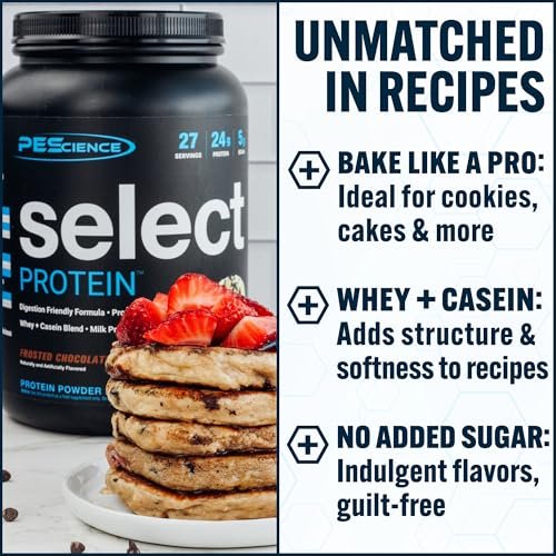 PEScience Select Protein Pulver – Whey & Casein Blend, Mageres Proteinpulver für Frauen und Männer, Kalorienarm, Low Carb, Keto-freundlich, Glutenfrei, Schokoladentrüffel – 5 Portionen