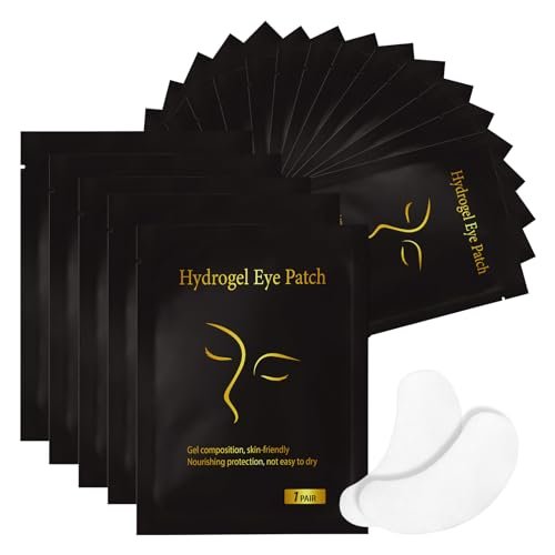 Vaincre 120 Paar Hydrogel Augenpads – Fussel- und ölfreie Gel-Pads für Wimpernverlängerung und Lash Lift